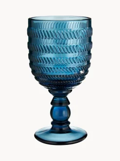 Copas de vino con relieves Geometrie, 6 uds.