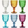 Copas de vino con relieves Syrah, 6 uds.