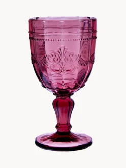 Copas de vino con relieves Syrah, 6 uds.