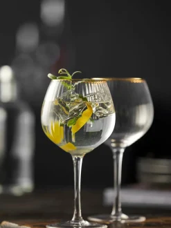 Copas de vino sopladas con relieve en forma esférica Palermo, 4 uds.