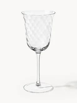 Copas de vino sopladas Swirl, 4 uds.