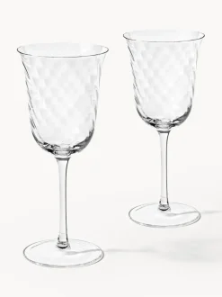 Copas de vino sopladas Swirl, 4 uds.