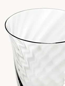 Copas de vino sopladas Swirl, 4 uds.