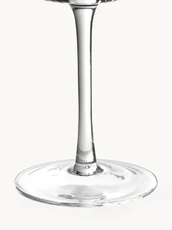 Copas de vino tinto artesanales con relieves Cami, 4 uds.