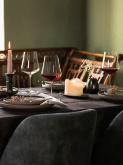 Copas de vino tinto artesanales, 2 uds.
