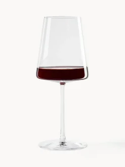 Copas de vino tinto de cristal Power, 6 uds.