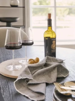 Copas de vino tinto de cristal Power, 6 uds.