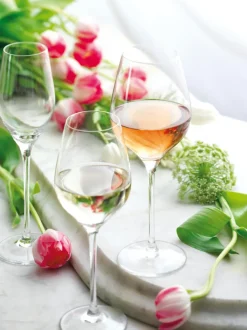 Copas de vino tinto de cristal Exquisit, 6 uds.