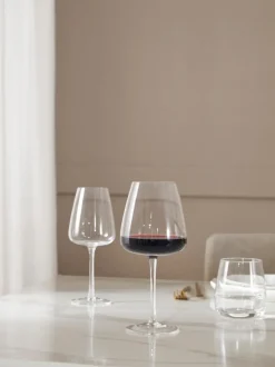Copas de vino tinto sopladas Ellery, 4 uds.