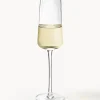 Copas flauta de champán artesanales con relieves Cami, 4 uds.