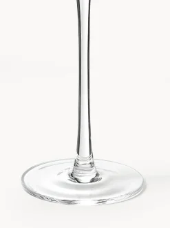 Copas flauta de champán artesanales con relieves Cami, 4 uds.