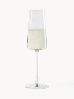 Copas flauta de champán de cristal Power, 6 uds.