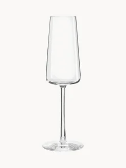 Copas flauta de champán de cristal Power, 6 uds.
