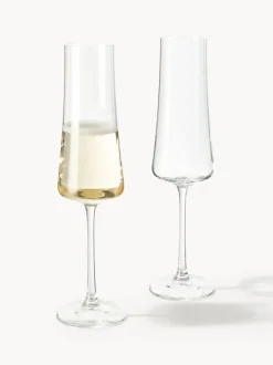 Copas flauta de champán de cristal Gwenda, 6 uds.