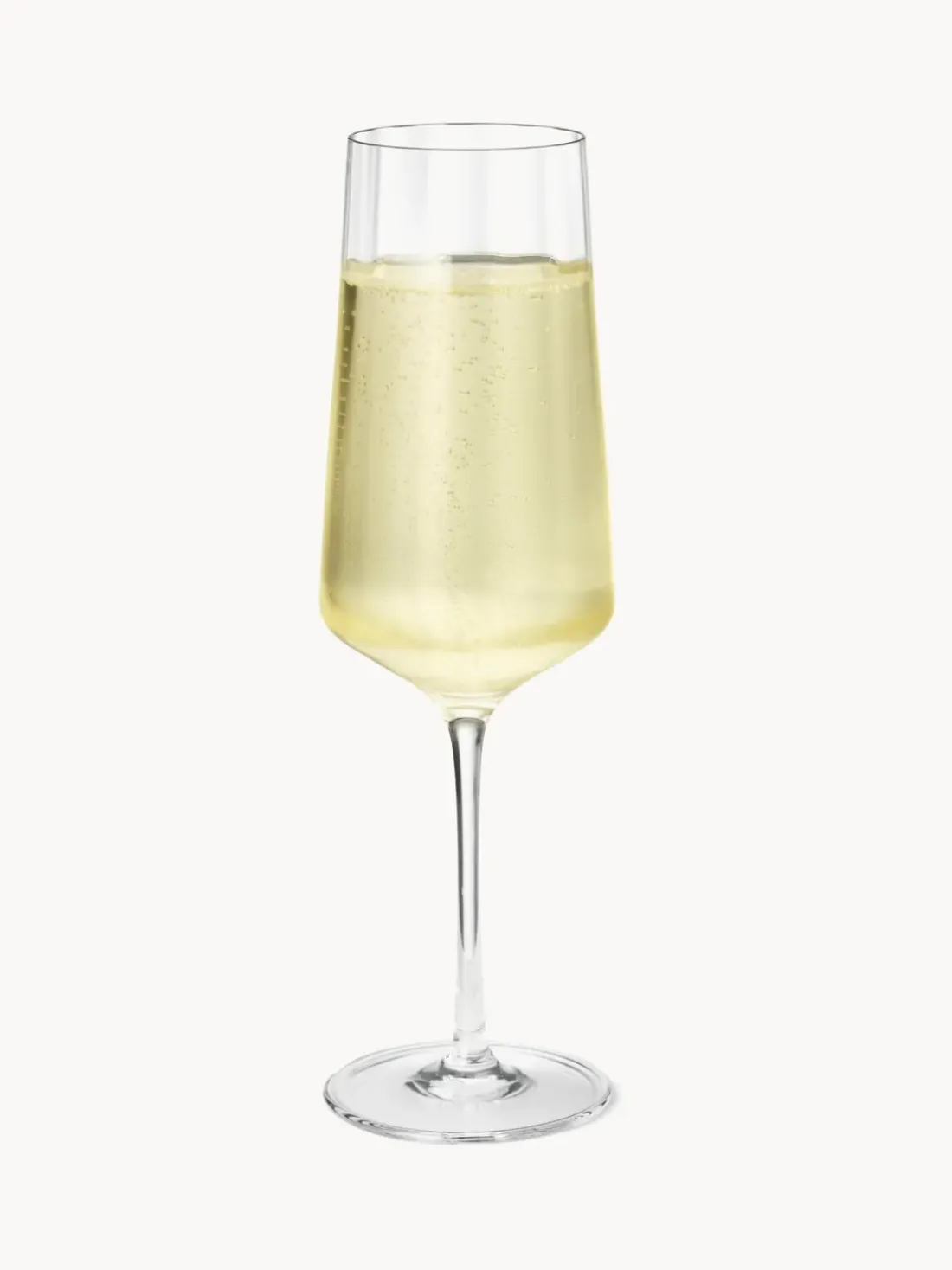Copas flauta de champán de cristal con relieves Bernadotte, 6 uds.