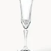 Copas flauta de champán de cristal con relieve Adagio, 6 uds.