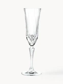 Copas flauta de champán de cristal con relieve Adagio, 6 uds.