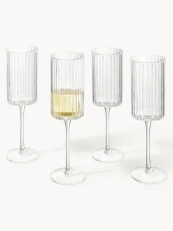 Copas flauta sopladas Aleo, 4 uds.