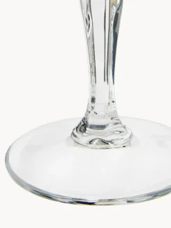 Copas pompadour de champán de cristal con relive Opera, 6 uds.