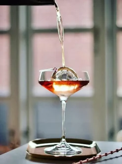 Copas pompadour de champán de cristal Aria, 6 uds.