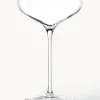 Copas pompadour de champán de cristal Swing, 6 uds.