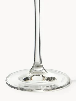 Copas pompadour de champán de cristal Gwenda, 6 uds.