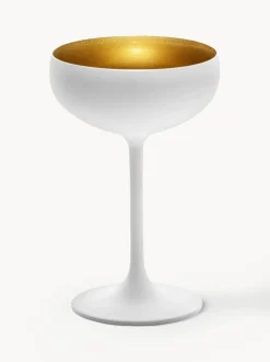 Copas pompadour de champán de cristal Elements, 6 uds.