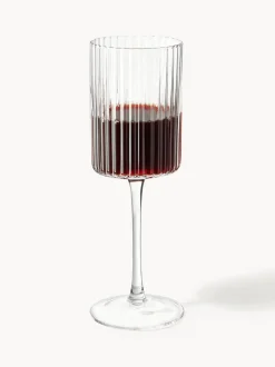 Copos de vino soplados Aleo, 4 uds.