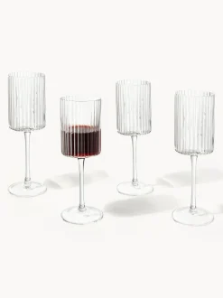 Copos de vino soplados Aleo, 4 uds.