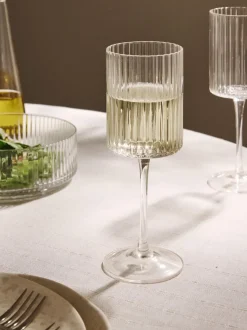 Copos de vino soplados Aleo, 4 uds.