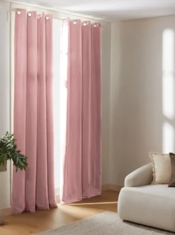 Cortinas de terciopelo oscuras con ojales Rush, 2 uds.