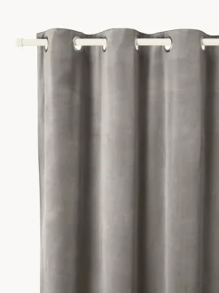 Cortinas de terciopelo oscuras con ojales Rush, 2 uds.
