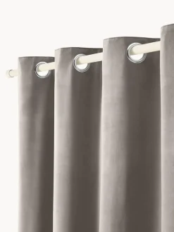 Cortinas de terciopelo oscuras con ojales Rush, 2 uds.