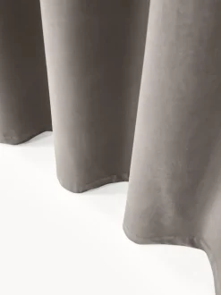 Cortinas de terciopelo oscuras con ojales Rush, 2 uds.