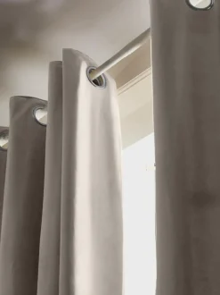 Cortinas de terciopelo oscuras con ojales Rush, 2 uds.