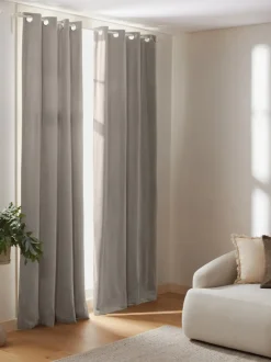 Cortinas de terciopelo oscuras con ojales Rush, 2 uds.