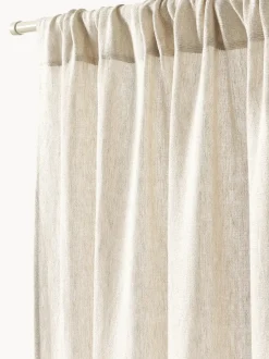 Cortina semitransparente con dobladillo Harmony, 2 uds.