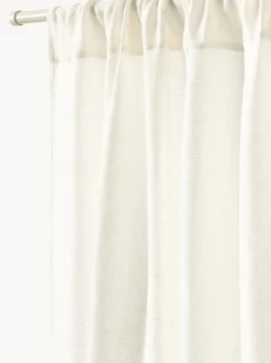 Cortina semitransparente con dobladillo Harmony, 2 uds.