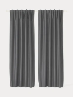 Cortinas opacas con multibanda Asher, 2 uds.