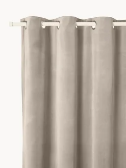 Cortinas oscurecedoras de terciopelo con ojales Rush, 2 uds.
