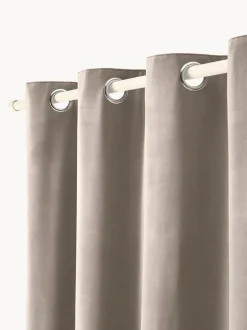 Cortinas oscurecedoras de terciopelo con ojales Rush, 2 uds.