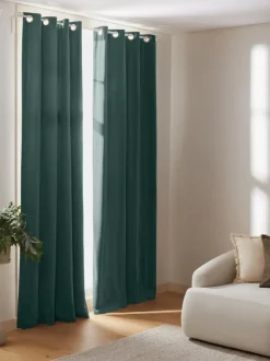 Cortinas oscurecedoras de terciopelo con ojales Rush, 2 uds.