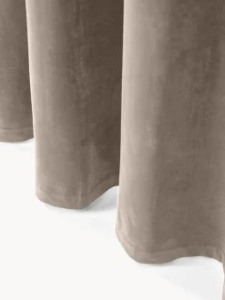 Cortinas oscurecedoras de terciopelo con ojales Rush, 2 uds.