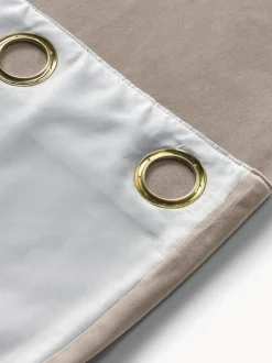 Cortinas oscurecedoras de terciopelo con ojales Rush, 2 uds.