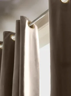 Cortinas oscurecedoras de terciopelo con ojales Rush, 2 uds.