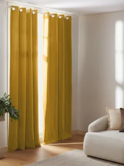 Cortinas oscurecedoras de terciopelo con ojales Rush, 2 uds.