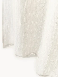 Cortinas semitransparente con cinta de lazo Birch, 2 uds.