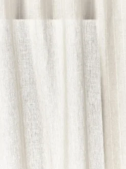 Cortinas semitransparente con cinta de lazo Birch, 2 uds.