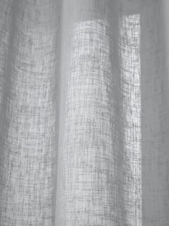 Cortinas semitransparente con cinta de lazo Gardine Ibiza, 2 uds.