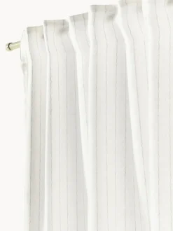 Cortinas semitransparente con cinta de lazo Birch, 2 uds.